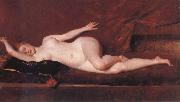 William Merritt Chase Study of curves oil